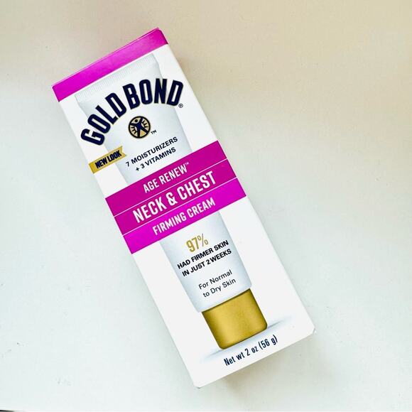 NEW GOLD BOND Neck & Chest Firming Age Renew Cream Face Moisturizer Lotion 2oz - Picture 7 of 9